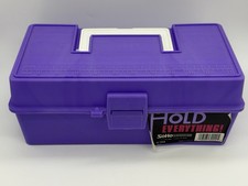 Rate Vintage SOHO Craft Tackle Box - Plum Purple Color w/ Latch - Made in USA