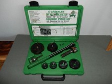 GREENLEE 7238SB Slug-Buster Kit 1/2" - 2" CONDUIT KNOCKOUT PUNCH DIE SET-Excelnt