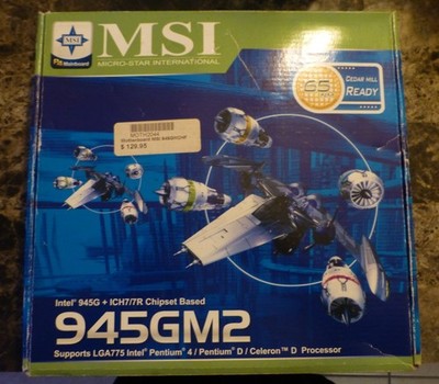 MSI 945GM2 H-F Socket 775 DDR2 667 Intel 945G mATX Motherboard