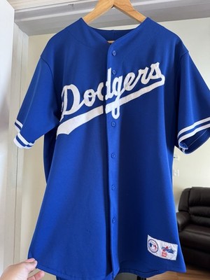 Vintage Los Angeles Dodgers Mike Piazza #31 sewn majestic Jersey Size L