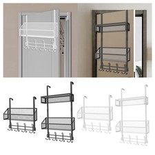 Hanging Door Organizer Multifunctional with Mesh Basket Back of Door Storage