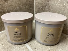 2 velas de soja White Barn PALO SANTO 14,5 OZ madera para baño y cuerpo, ámbar, almizcle