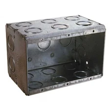 Raco 697 Electrical Box, 67.3 Cu In, Masonry Box Type, 3 Gangs, Galvanized