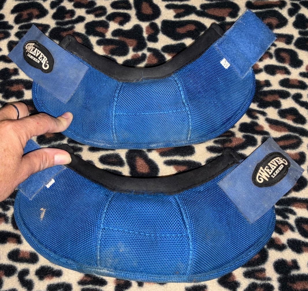 WEAVER LEATHER BLUE MEDIUM BALLISTIC NO TURN BELL BOOTS