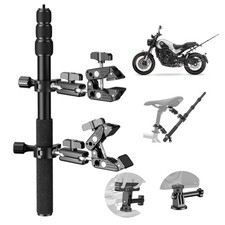 Motorcycle Camera Mount Kit, Bicycle Handlebar Clamp Mount for Invisible Self...