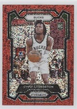 2023-24 Panini Prizm Red Sparkle Prizm Chris Livingston #156 18q6