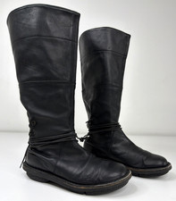 Trippen Germany Mexico Black Leather Knee High Boots EU 37 / US 6 / 6.5  AS IS