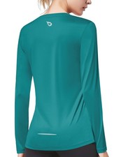 Women's Long Sleeve Running Shirts Workout Tops Athletic Gym Hiking T-Shirts ...