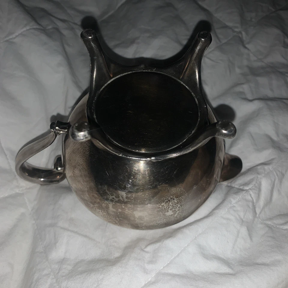 Crema antigua vintage de plata de ley de 281 gramos Foto 2 de 4