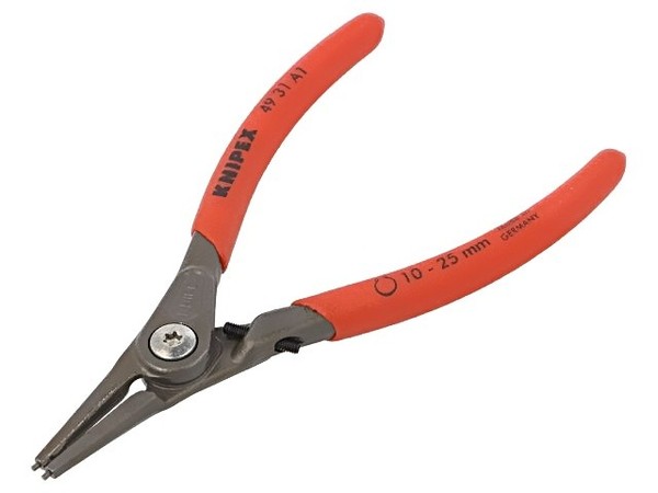 49 31 A1 Zange FüR Sprengringe AußEnring 10-25Mm L.Zange: 140Mm Gerade Knipex-image