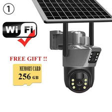 4K 8MP Sim Card Solar Camera Comes Free with a 256G Memory Outdoor IP Cam Dual S