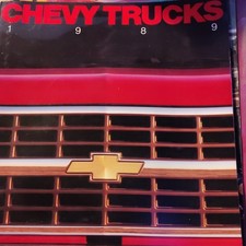 Chevrolet 1989 Trucks Brochure Catalog with Specifications and Illustrations
