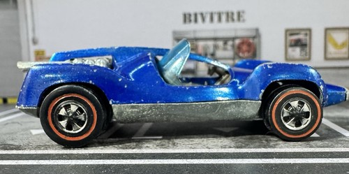 Hot Wheels Redline Vintage 1970 Mantis Spectraflame Blue, HK Version - Picture 5 of 12