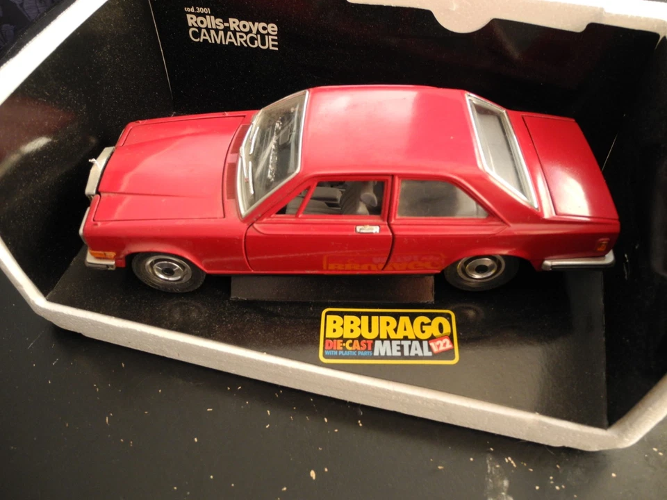 Very Rare VINTAGE Bburago 1980 Rolls-Royce Camargue Coupe, MADE IN ITALY! - Image 3 of 4