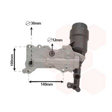 VAN WEZEL Ölkühler Motoröl mit Ölfiltergehäuse für Mercedes-Benz C-Klasse