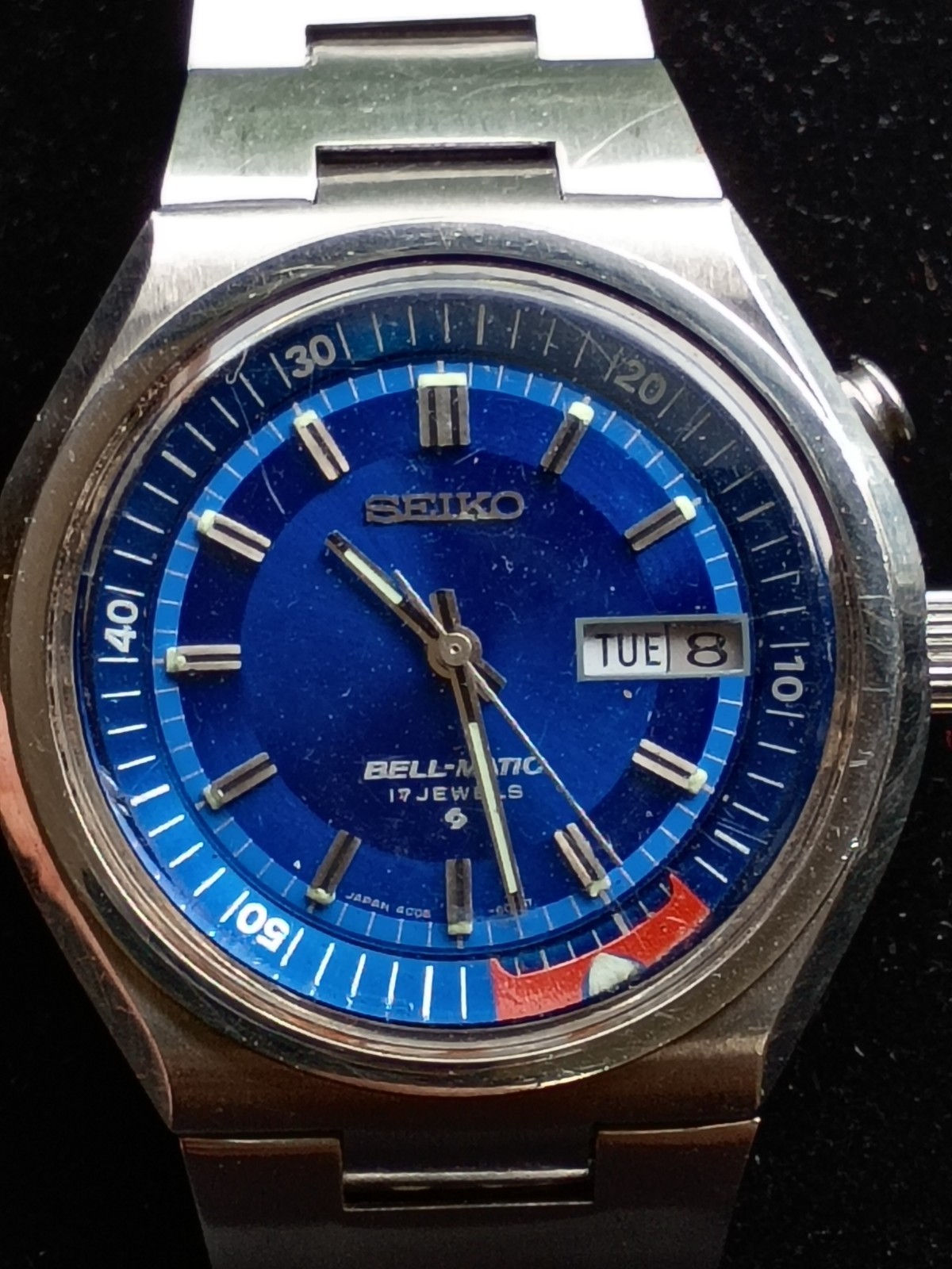 Vintage Seiko Bell-Matic Automatic Alarm Men's Running Watch   *18