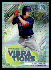 2022 Bowman Chrome #VV-10 Blaze Jordan Virtuosic Vibrations Refractor Red Sox