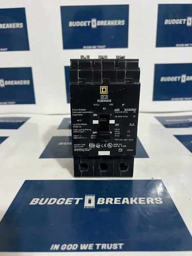 Used EDB34035 3 Pole, 35 Amps, 480/277 Volts