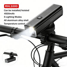 ROCKBROS Bike Front HeadLight Smart 1000LM 5Modes USB Recharge Waterproof Sports