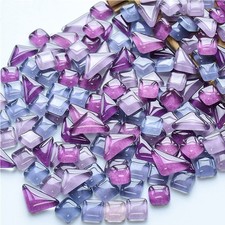 1.1LB Irregular Glass Mosaic Tiles for Crafts,Tiny Random Color DIY Making Cr...