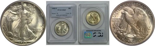 1945-S Walking Liberty Half Dollar   PCGS MS-65