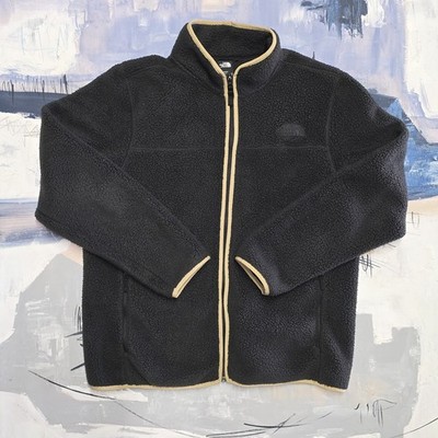 The North Face Men Peak Black Sherpa Fleece Full Zip Jacket XL
