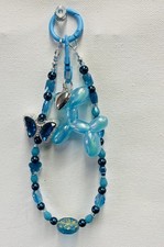 Beaded Keychain, Phone Charm, Bag Charm, Purse Charm, Bag Clip