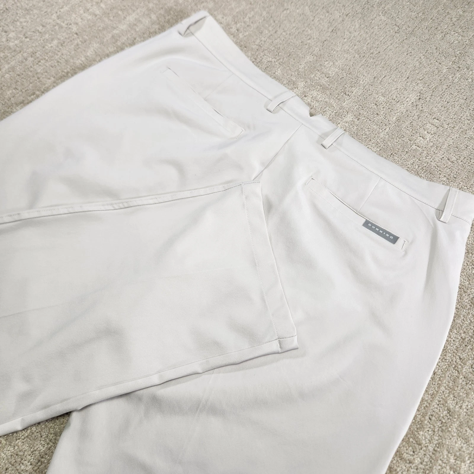 Dunning Golf Pants Men 38x30 Everbest Performance Chino Bone White Quick Dry UPF