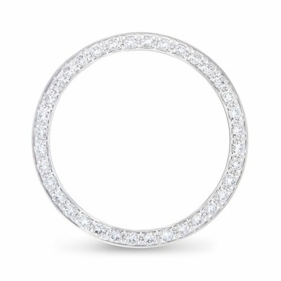 WHITE GOLD .70CT BEAD PAVE NATURAL DIAMOND BEZEL FOR ROLEX 76080, 76094, 76180