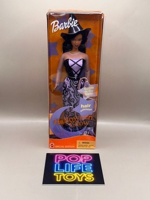Vintage 2002 Mattel  Halloween Glow Barbie- African American  #55197 *NRFB*