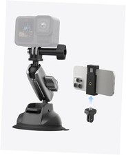 Aluminum Suction Cup Car Mount Windshield Window Dashboard Holder with Phone