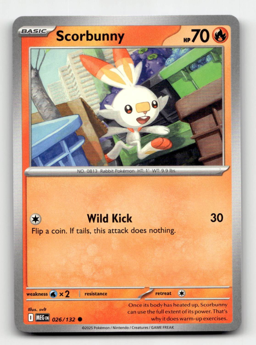 Scorbunny Pokemon • Common • 026/132 Mega Evolution