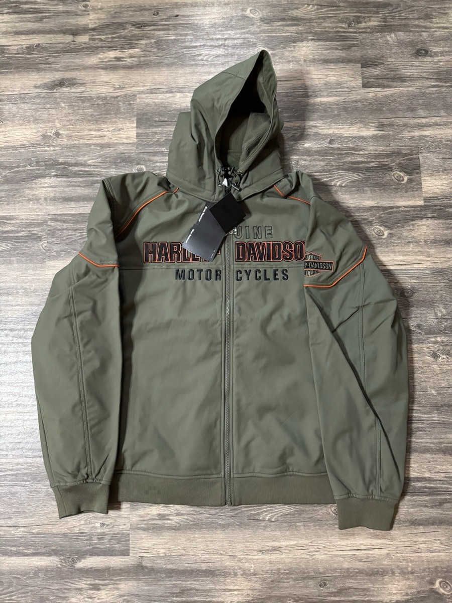New Harley-Davidson Jacket Idyll Windproof Green Softshell