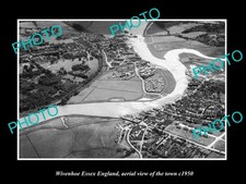 Wivenhoe Essex England Aerial View Of Town c1950 2 Old Large Historic Photo
