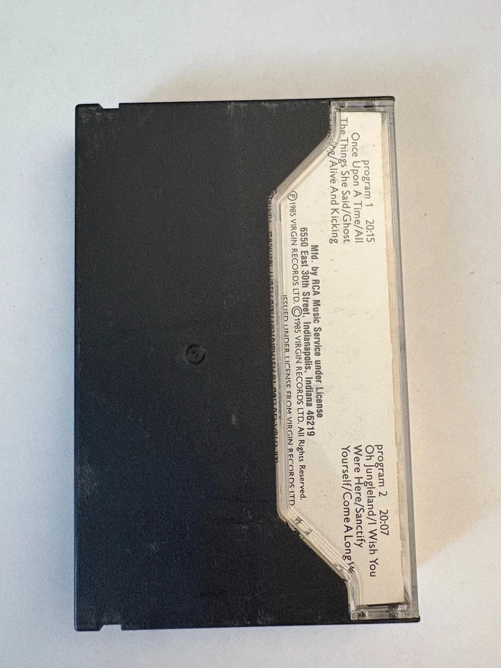 Simple Minds Once Upon a Time Cassette 1985 Virgin Records Chrome - Image 4 of 4