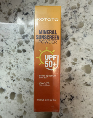 KOTOTO Mineral Sunscreen Powder SPF 50 Broad Spectrum Face 0.176oz