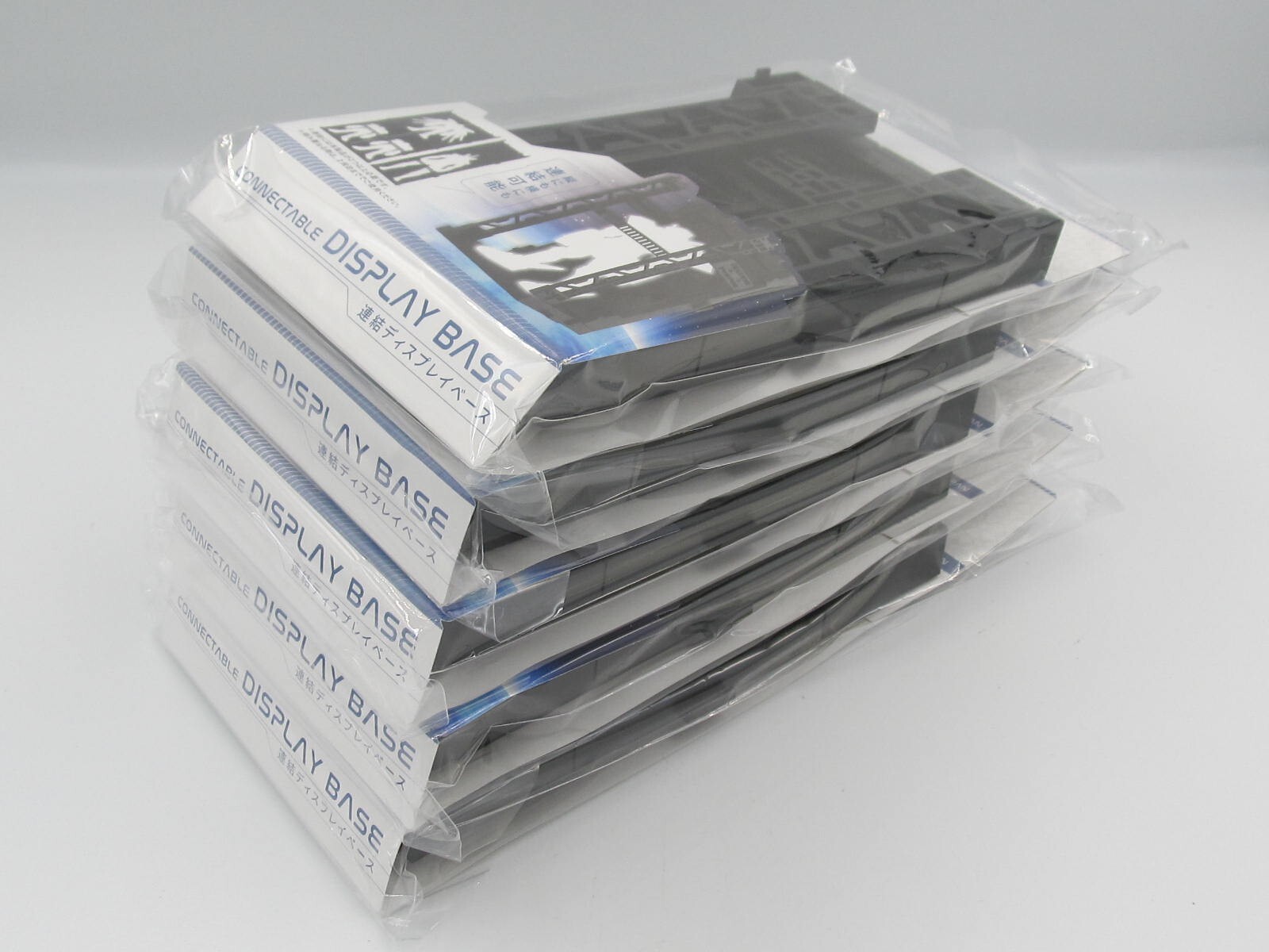 Display Base Connectable Set of 5 Plastic Models Action Figure Japan Daiso