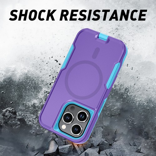 For Apple iPhone 15 Pro Max Strong Magnet Magsafe Shockproof Armor Case Cover - Bild 51 von 51