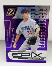 INSERT - 2005 Donruss Zenith #E19 Greg Maddux - Epix Play Purple #/350