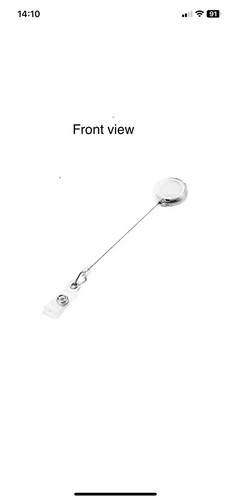 RN Medical Badge Reel Retractable Clip With Clear ID Card Holder NHS - Picture 6 of 7