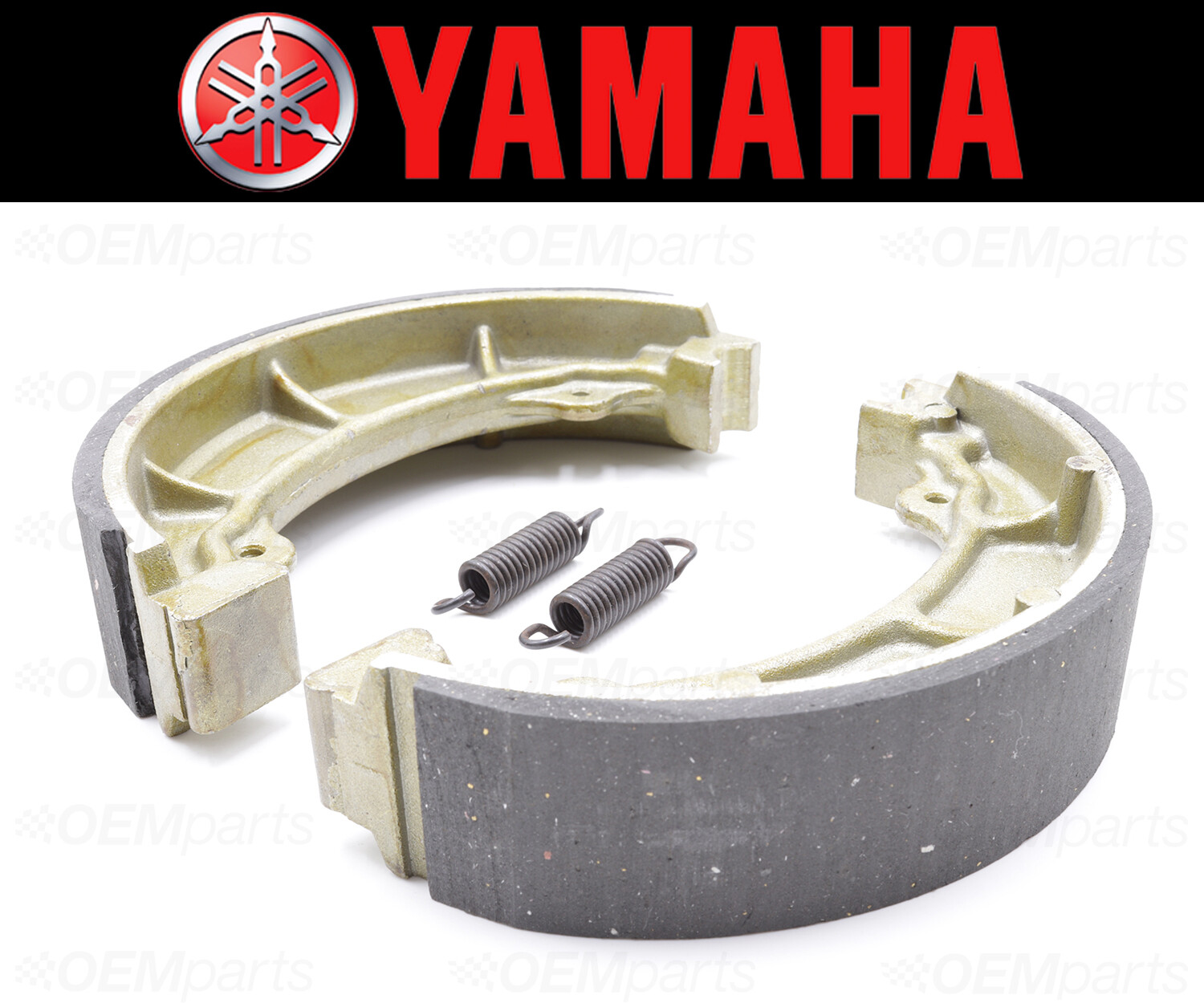 Set of (2) Yamaha REAR Brake Shoes and Springs BD3F530K0000 (See