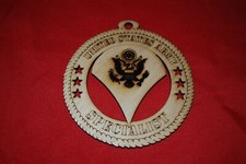 Army Enlisted Rank Insignia Specialist wooden ornament