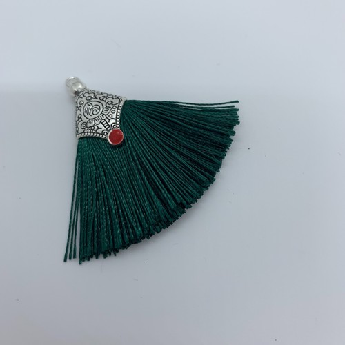 Tassels with Hook Fan Design with Silver Triangle Design 5cm DIFFERENT COLOURS - Picture 20 of 23