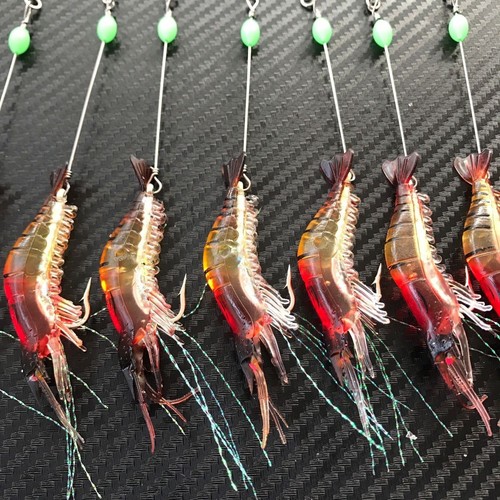 Soft Plastic Shrimp Fishing Lure Luminous Glow In The Dark Saltwater - Foto 10