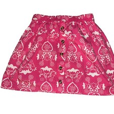 Hanna Anderrson Princess Pink Floral Pattern Cotton A-Line Skirt 130/8Y Spring