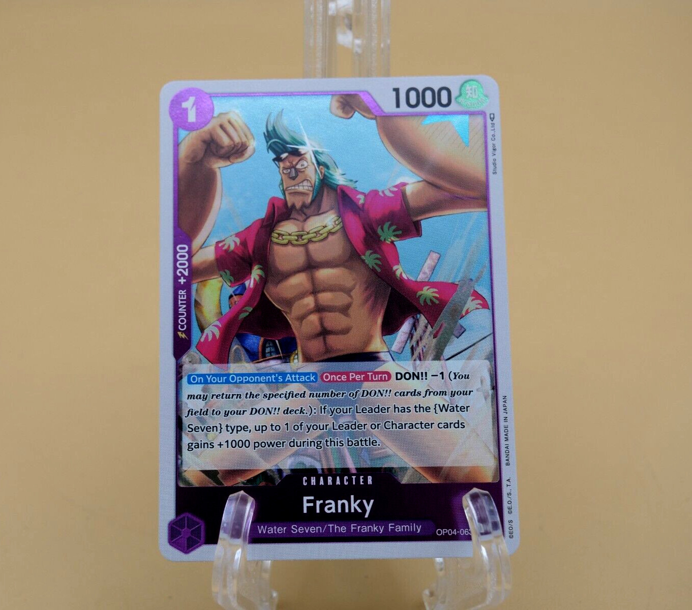 Franky OP04-063 R English ONE PIECE Kingdoms of Intrigue Card Game TCG CCG