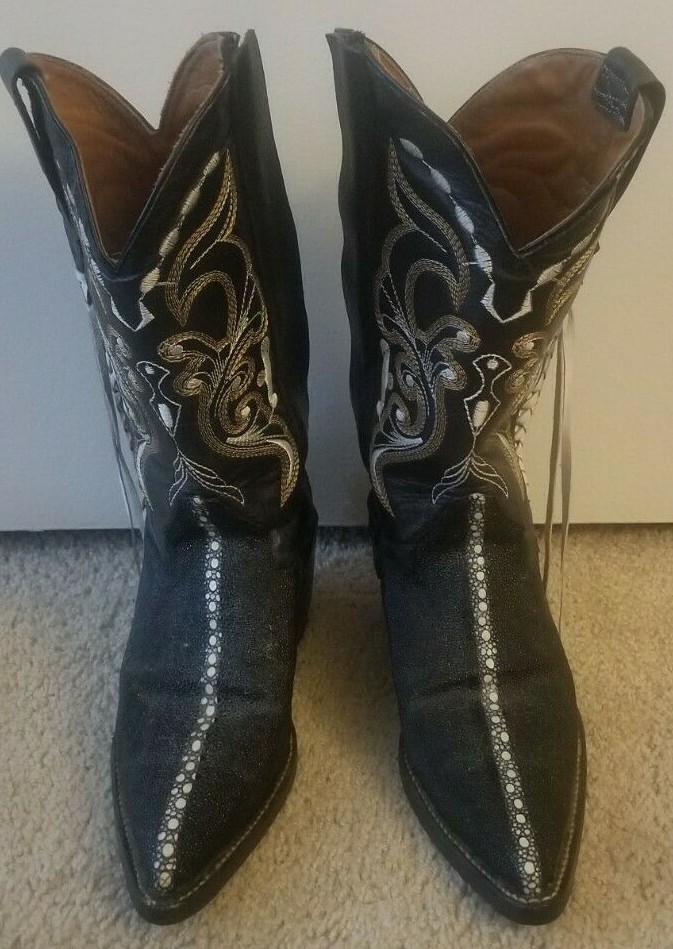 Custom Exotic Stingray Cowboy boots w 