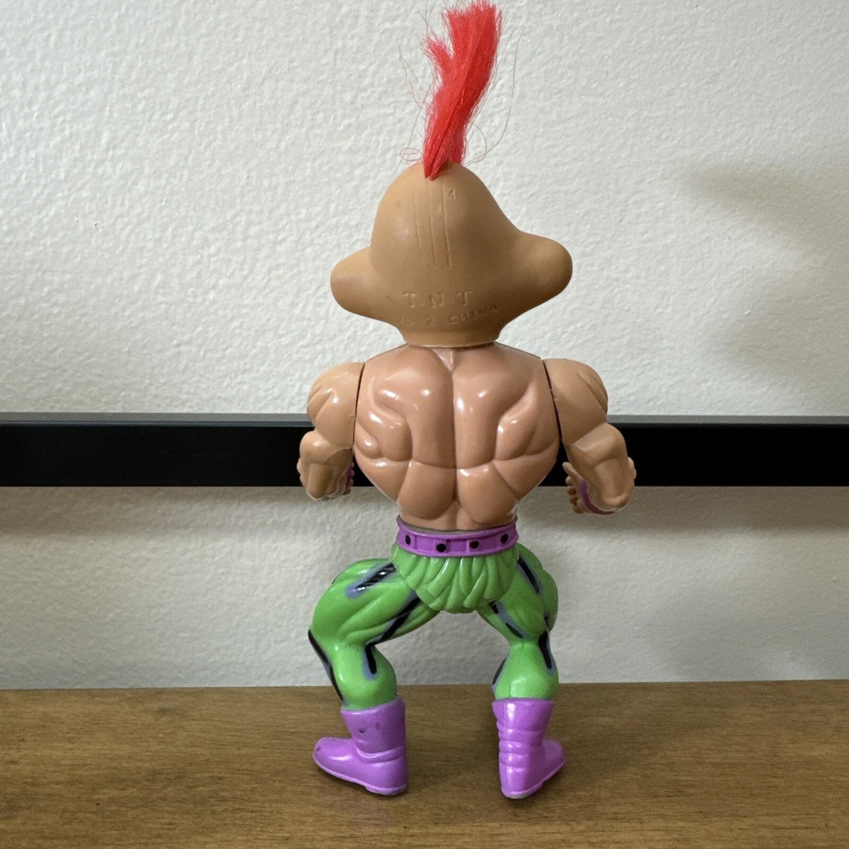 1992 TNT Troll Force Red Hair Mohawk Wrestler Troll Action Figure