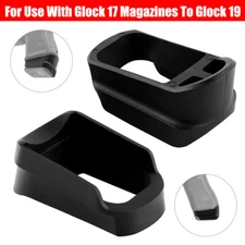 2pcs Magazine Base Plate Adapter Fits for Glock 17 Magazine to fit with Glock 19
