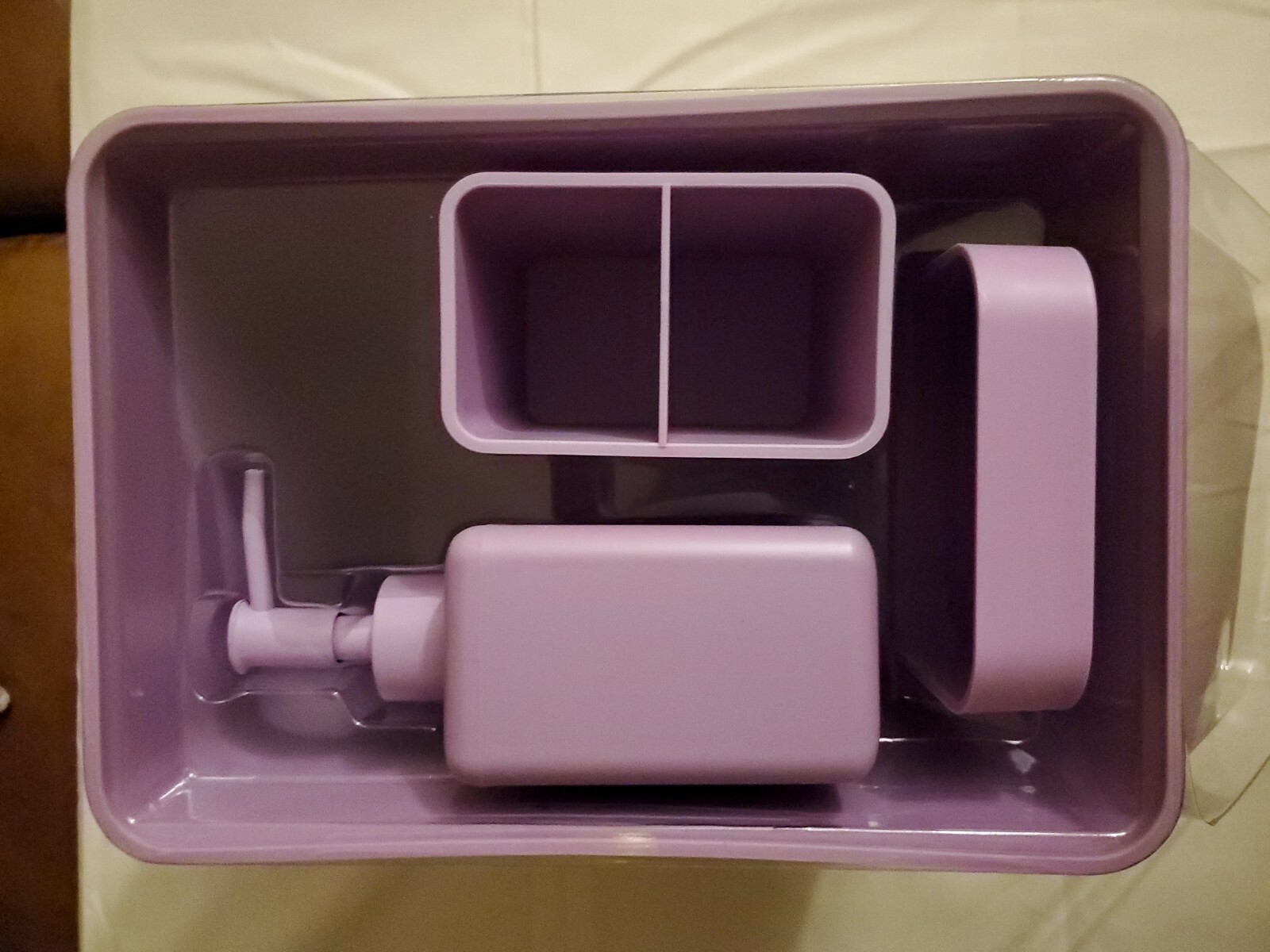 simply essential 4 pieces bath accessories set